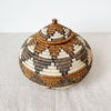 Lidded Zulu Basket #L71 - Amsha