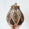Lidded Zulu Basket #L95 - Amsha