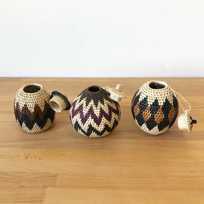 Zulu Mini Lidded Basket 5-6" (Assorted)