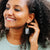 Mlima Earrings: White