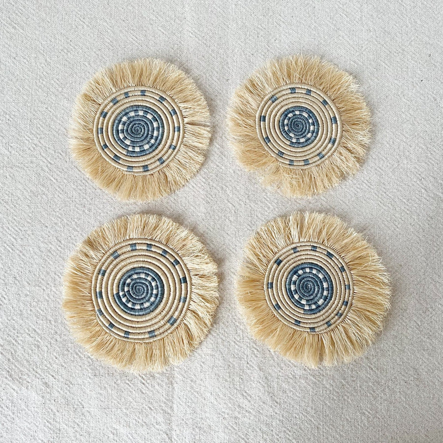 Roka Fringe Coaster Set