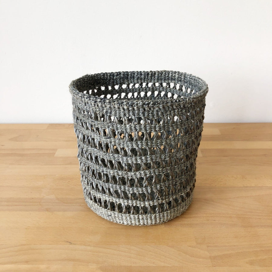 Small Storage Basket: Stone Netted - Amsha