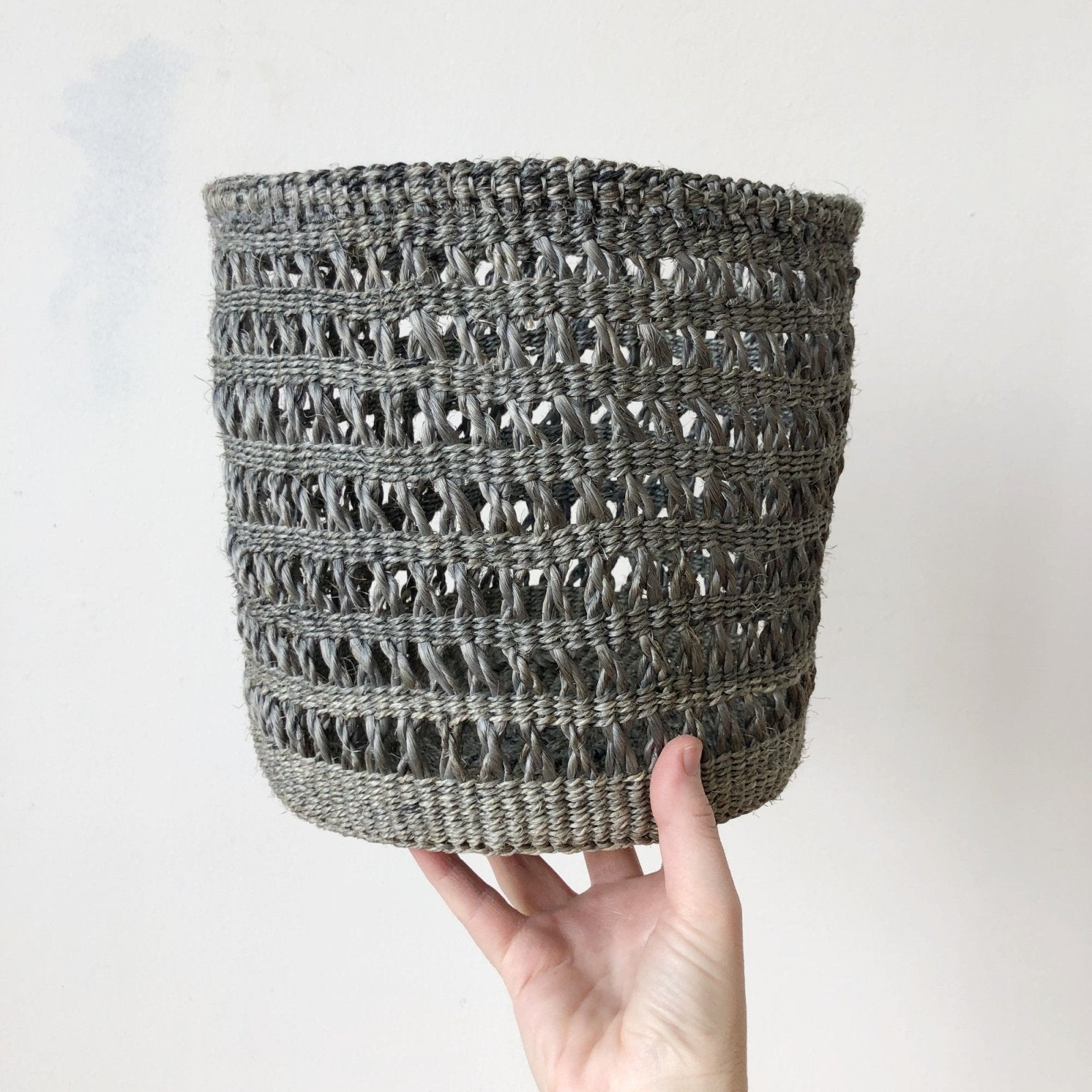 Small Storage Basket: Stone Netted - Amsha