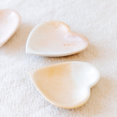 Soapstone Heart Dish: Sunset - Amsha