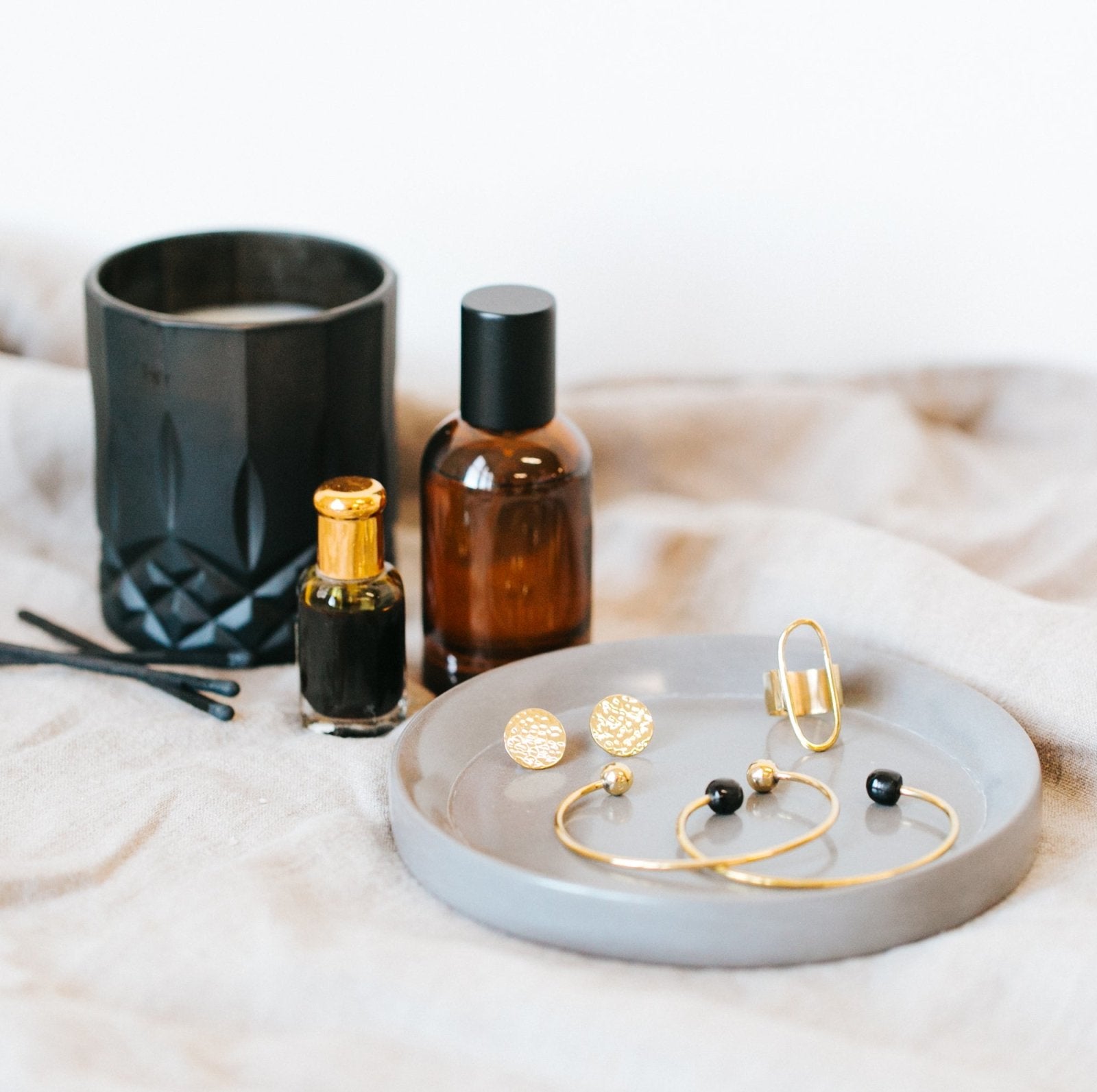 Soapstone Jewelry Tray: Storm - Amsha