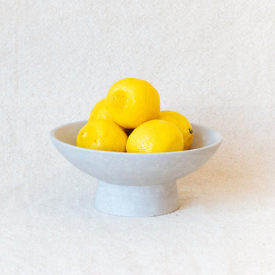 Soapstone Pedestal Bowl: Storm - Amsha