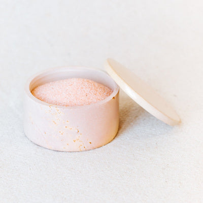 Soapstone Round Lidded Box: Sunset - Amsha
