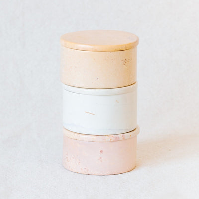 Soapstone Round Lidded Box: Sunset - Amsha