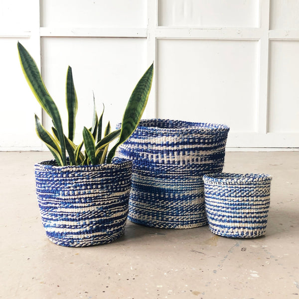 Storage Plant Basket: Constellation Royal Blue - Amsha