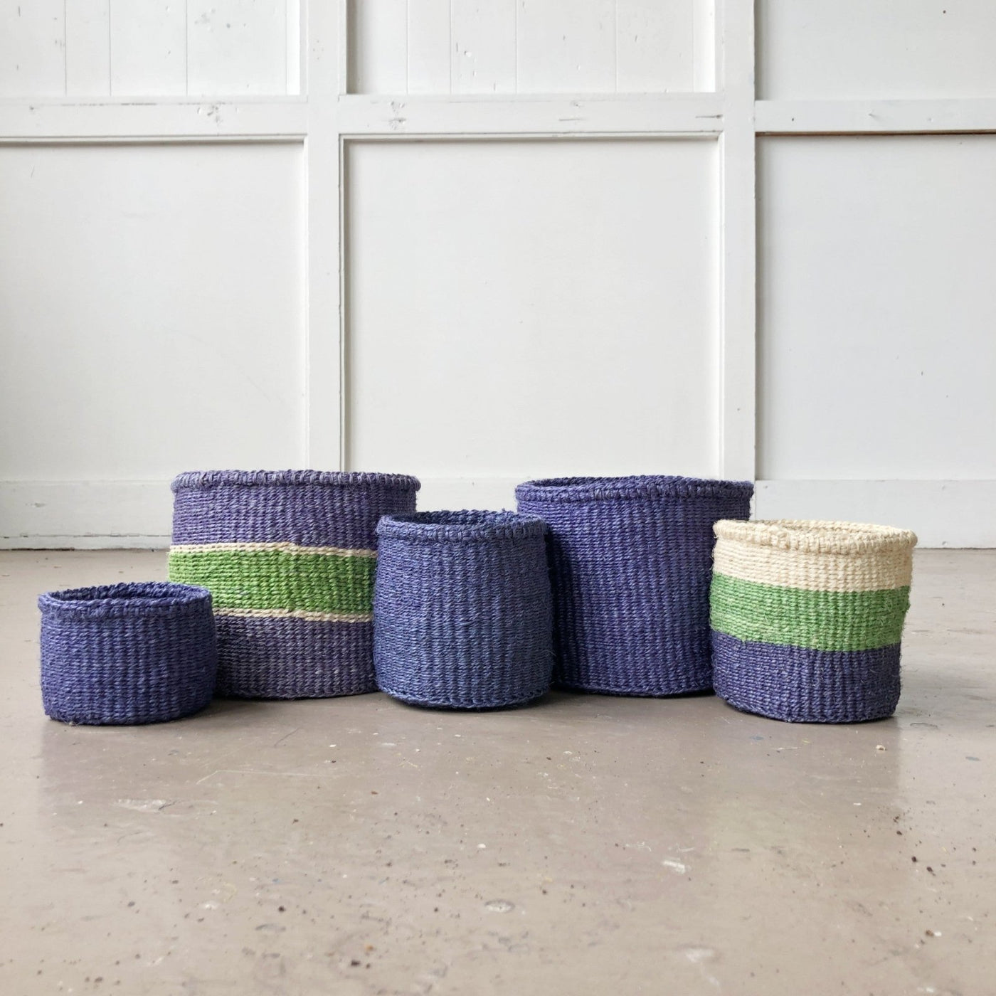 Storage Plant Basket: Periwinkle