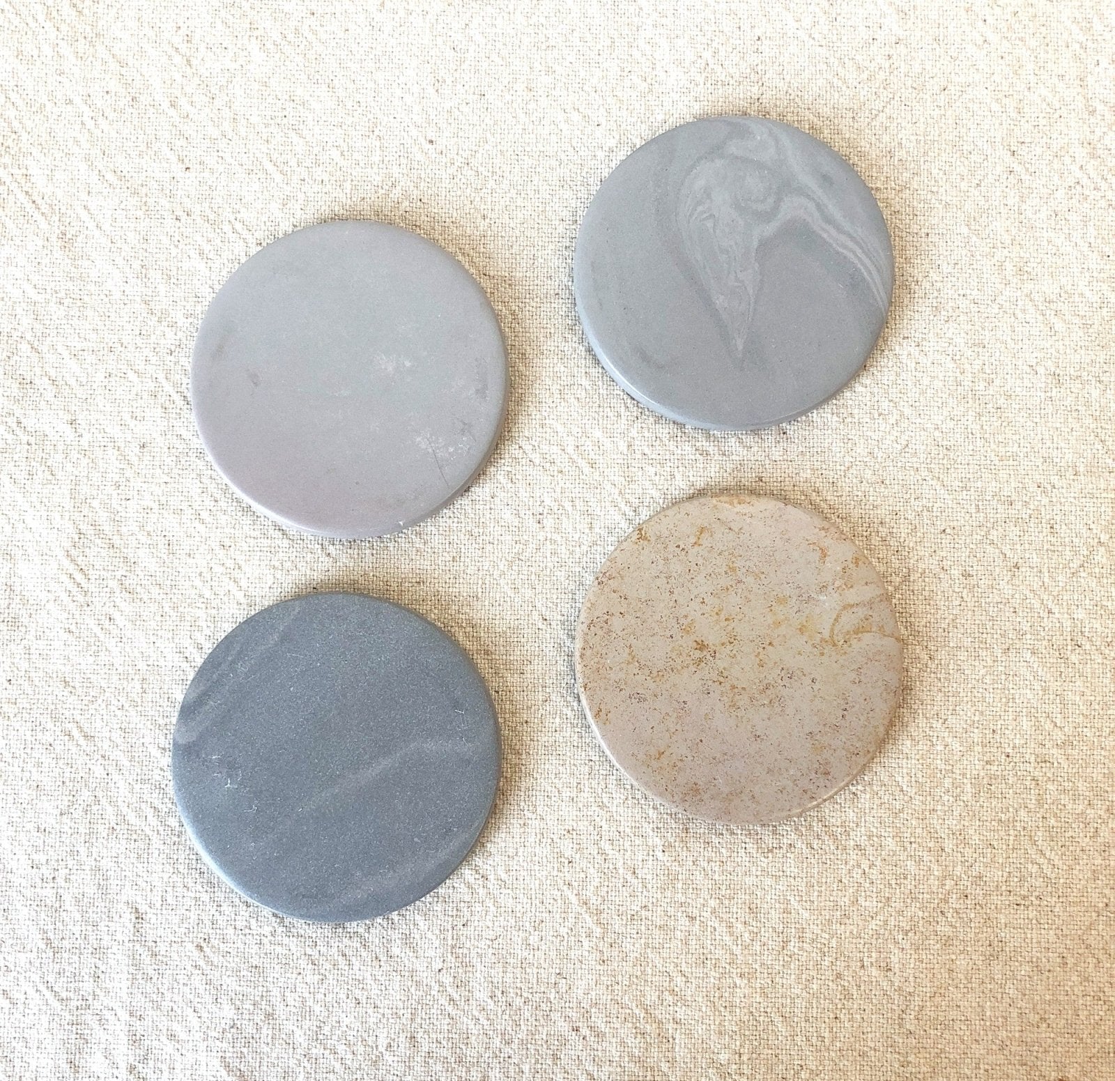 Storm Soapstone Coaster Set - Amsha