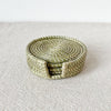 Sweetgrass Coaster Set + Holder - Amsha