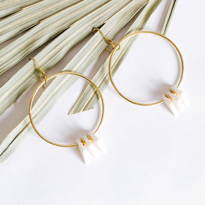 Triangle Hoop Earrings - Amsha