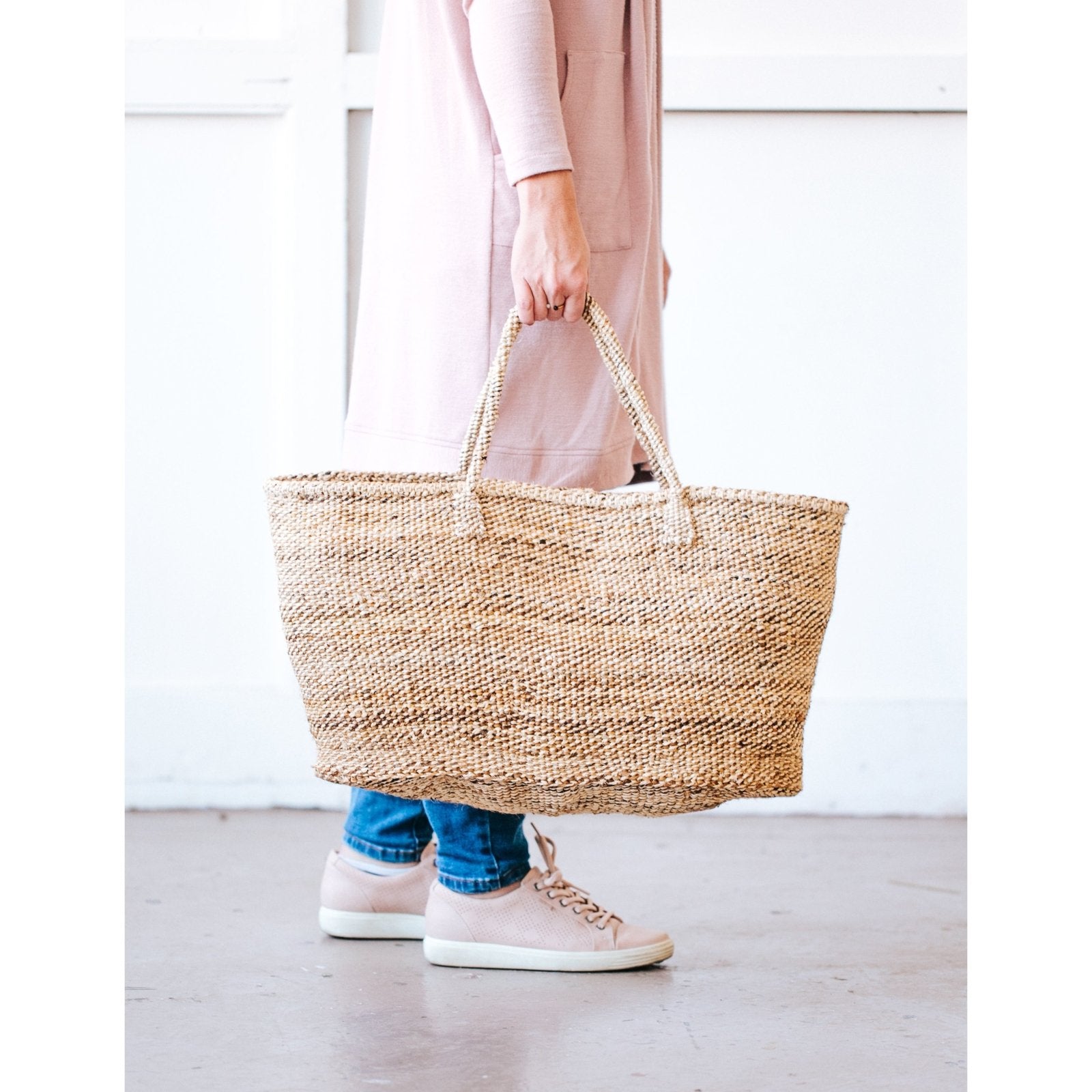 XL Sisal Tote: Banana Leaf - Amsha