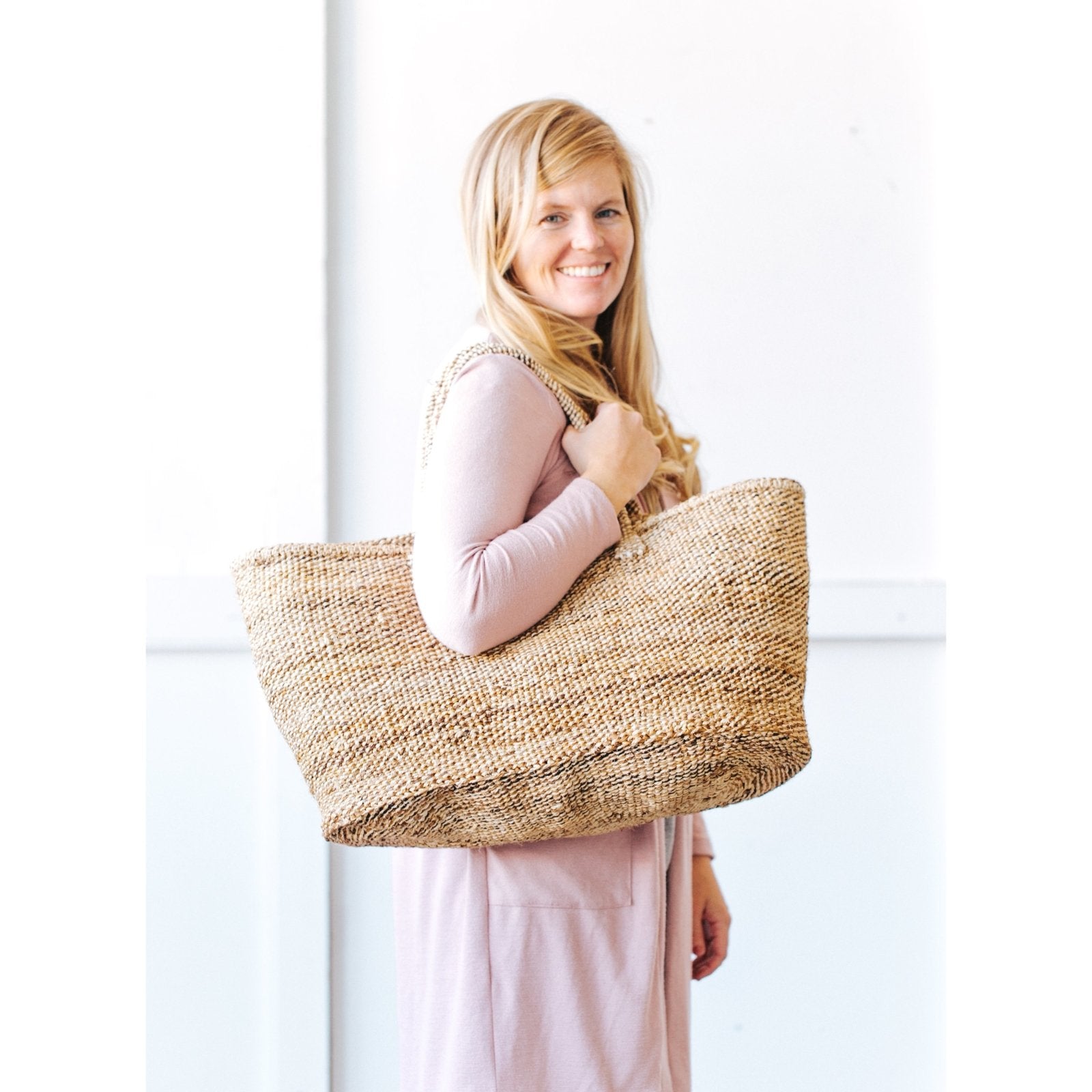 XL Sisal Tote: Banana Leaf - Amsha