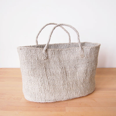 XL Sisal Tote: Cliffs - Amsha